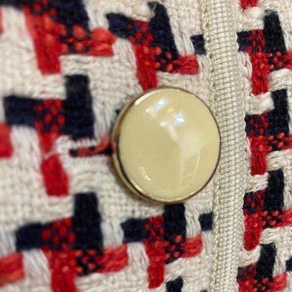 Hobbs of London Tafara Tweed Jacket in Red Multi Size 10 - Picture 5 of 14